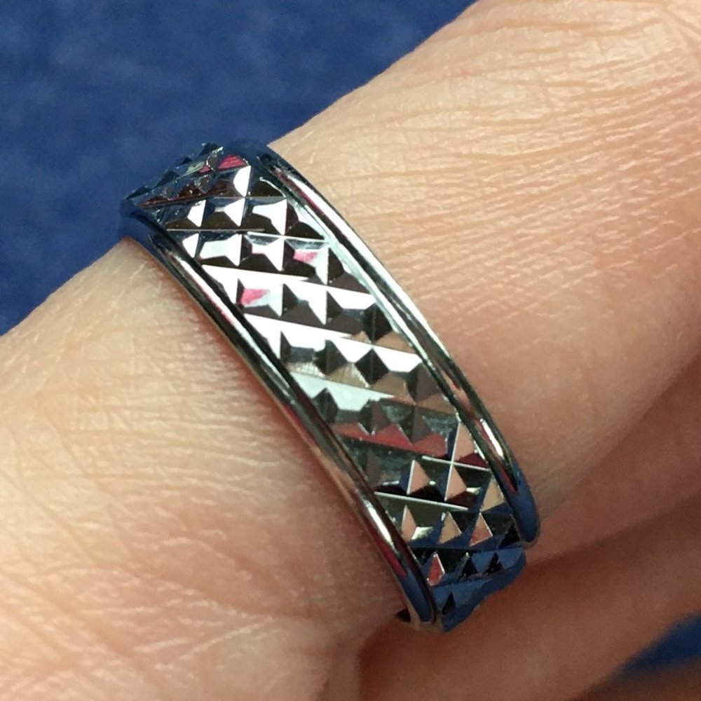 Spinner Worry Prayer Ring Stainless Steel 4for$20